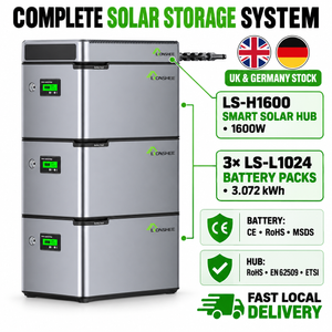LIONSHEE LS-L1024 Batteria 1024 Wh Per Impianto Solare Da Balcone Plug And Play Con LS-H1600 Smart Solar Hub