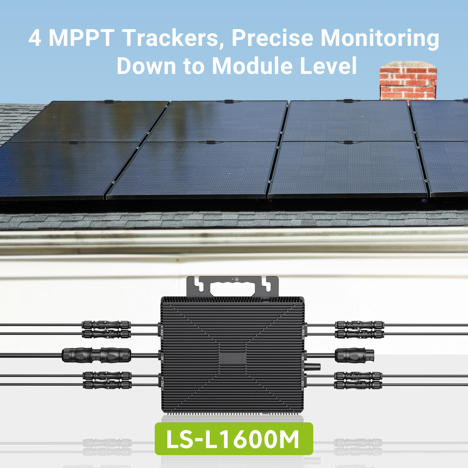 LIONSHEE LS-L1600M microinverter solare 1600W con WiFi, 4 MPPT e spedizione da magazzino in Germania