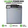 LIONSHEE LS-L2048 Power Box Impilabile 2048 Wh LiFePO4, Batteria Solare 51,2 V Espandibile A 6144 Wh