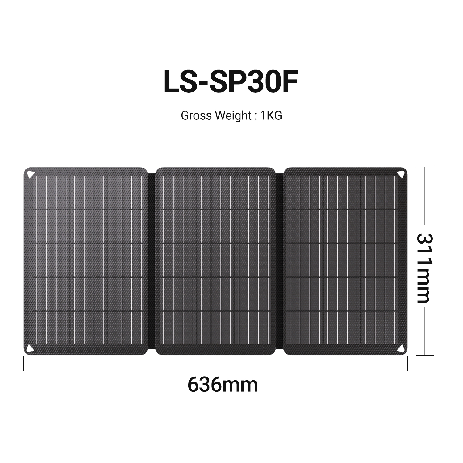 LIONSHEE LS-SP30F pannello solare pieghevole 30W