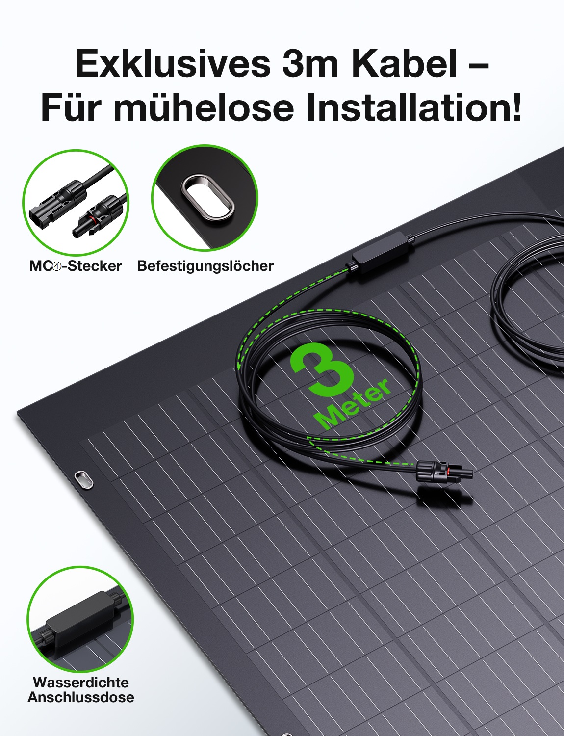LIONSHEE LS-240W Pannello Solare Flessibile 240W Monocristallino Leggero, Spedizione Da Magazzino in Germania O Regno Unito
