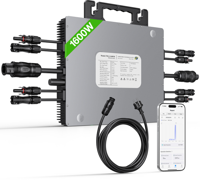 LIONSHEE LS-L1600M microinverter solare 1600W con WiFi, 4 MPPT e spedizione da magazzino in Germania