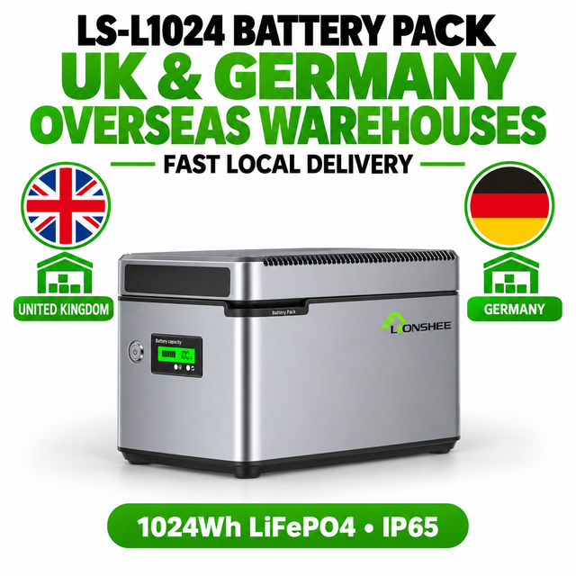LIONSHEE LS-L1024 Power Box LiFePO4 1024 Wh Pronta Consegna Dai Magazzini Di Germania E Regno Unito, CE RoHS MSDS
